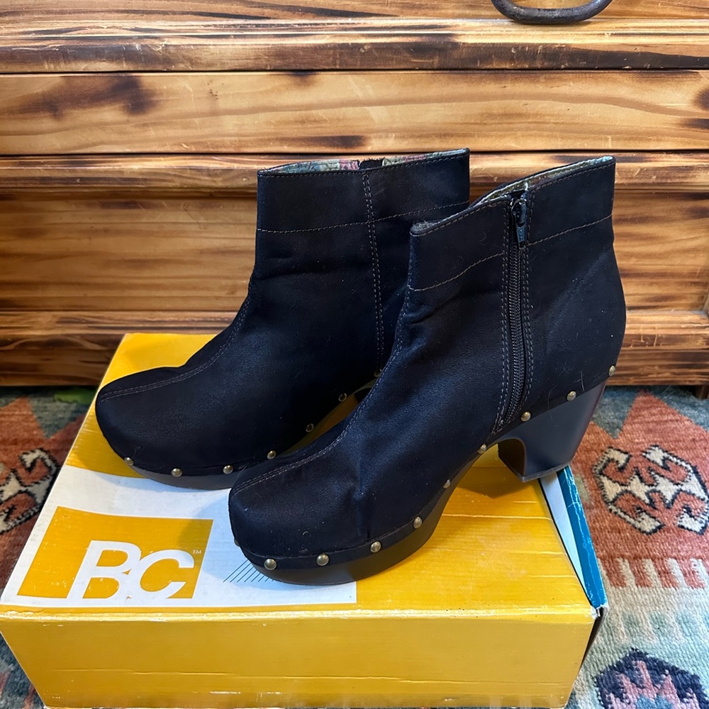BC clog platform bootie